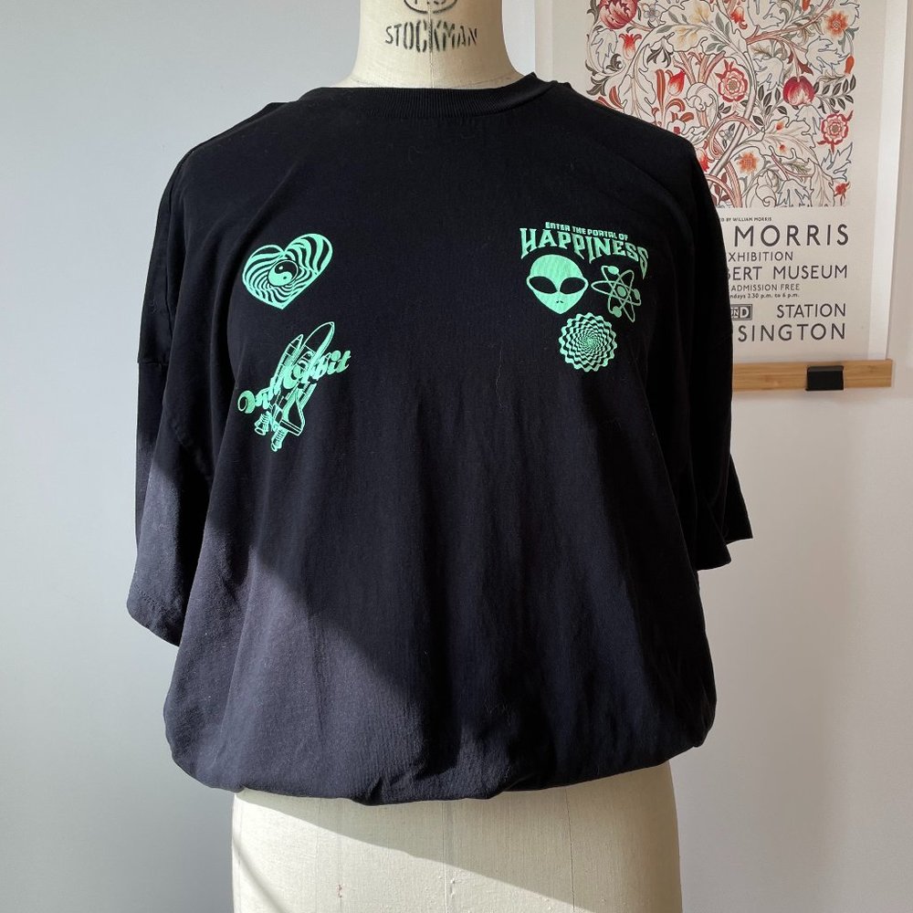Divided Oversized Glow in the Dark Alien T-Shirt 👽